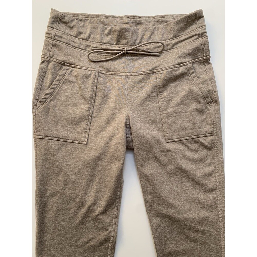 Old Navy Active Cozecore High Rise Leggings M Tan Heather Pocket Drawstring